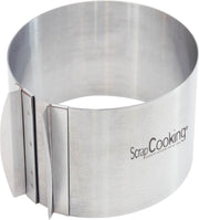 Scrapcooking - Verstelbare Bakring - Hoog - Ø15-23cm