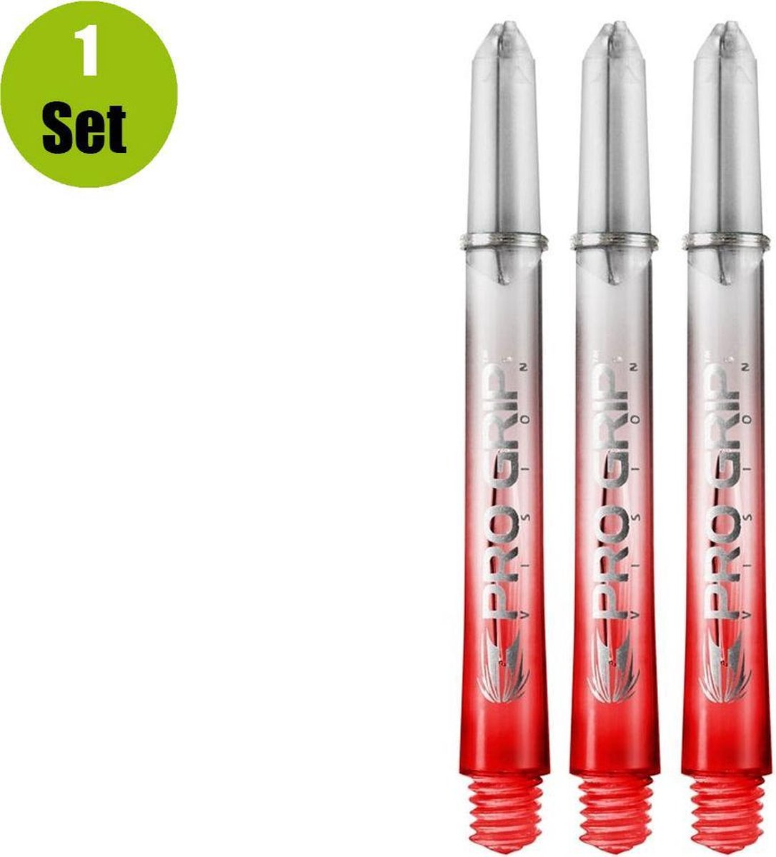3 sets PRO GRIP RED VISON INTERMEDIATE dart shaft