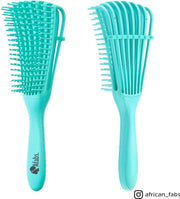 Afabs® Anti-klit Haarborstel | Detangler brush | Detangling brush | Kam voor Krullen | Kroes haar borstel | Groen