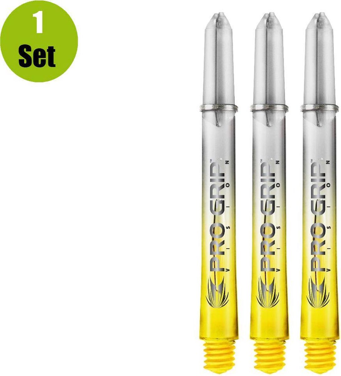 5 sets PRO GRIP YELLOW VISON INTERMEDIATE dart shaft
