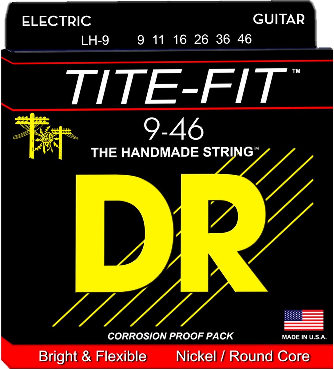 E-Git.snaren 09-46 Tite Fit nikkel Plated LH-9
