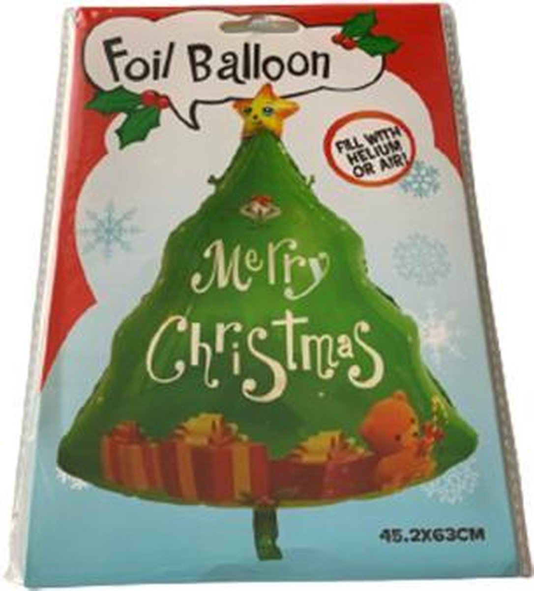 Folieballon - Kerstboom Merry Christmas - 45