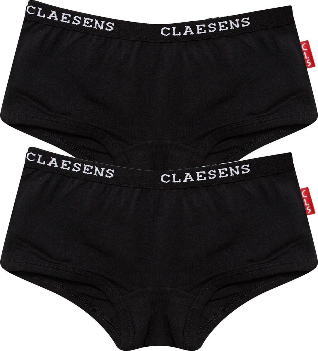 Claesen's Meisjes 2-pack Boxershort - Blacks - Maat 128-134