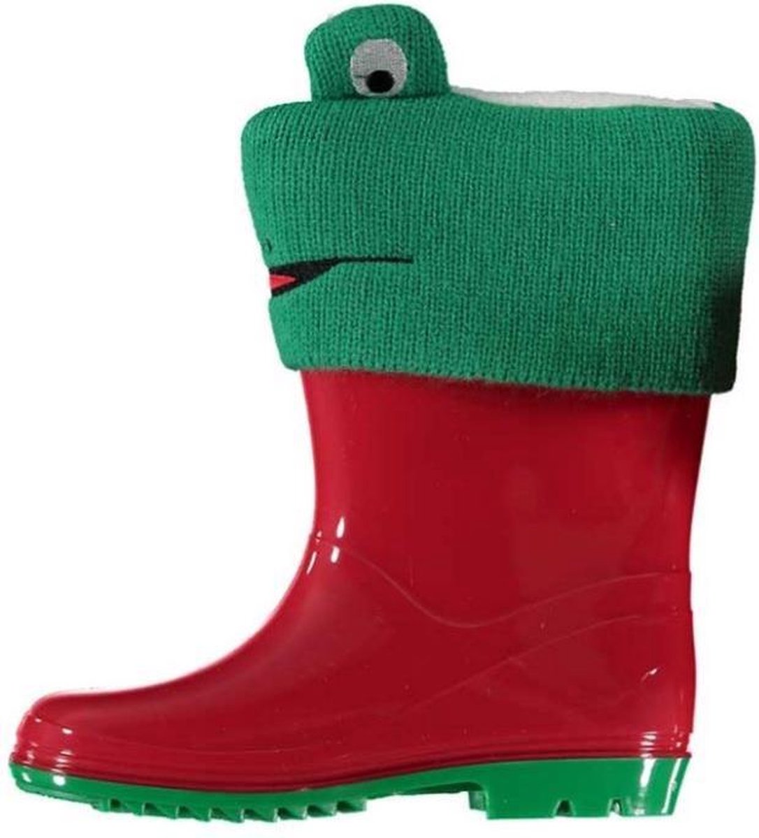 Xq Footwear Regenlaarzen Junior Rubber Rood/groen Maat 29