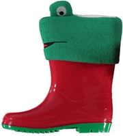 Xq Footwear Regenlaarzen Junior Rubber Rood/groen Maat 29
