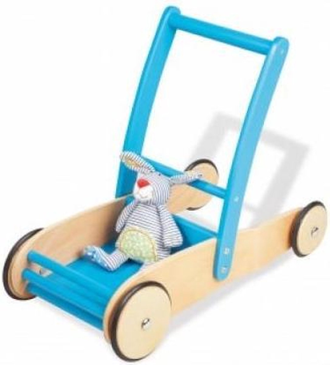 Pinolino houten loopwagen Uli blauw