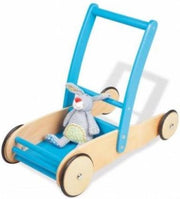 Pinolino houten loopwagen Uli blauw