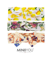 SET per 3 stuks Baby haarbandjes citroen 6-24 maanden | dreumes haarbandjes | baby hoofdband | Meisjes haarband met strik | Meisjes en baby Haarbandjes