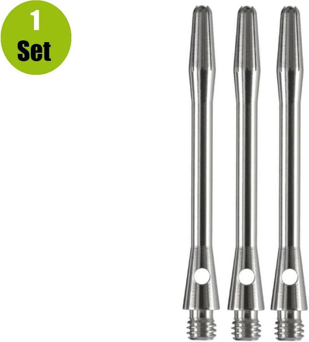 Aluminium Dart Shafts - Zilver - Medium - (1 Set)