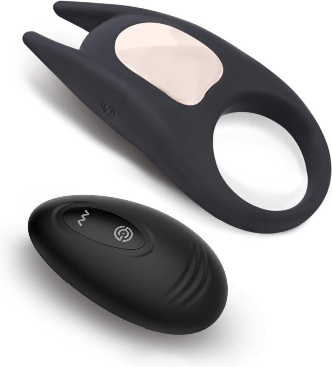 Cockring voor Koppels - Waterproof met Afstandsbediening - Oplaadbaar met 10 standen - Zwart