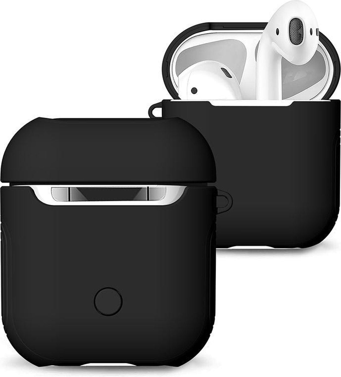 KELERINO. Hoesje voor Apple Airpods Hybride - Zwart