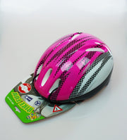 Bike Fun Kinderhelm M50-54 Roze Strepen