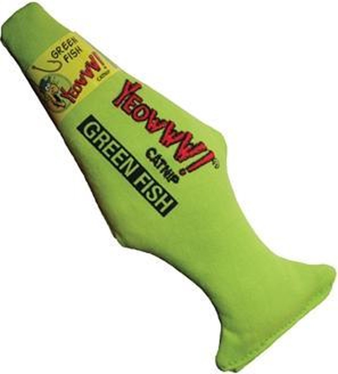 Yeowww vis met catnip groen - 18 cm - 1 stuks