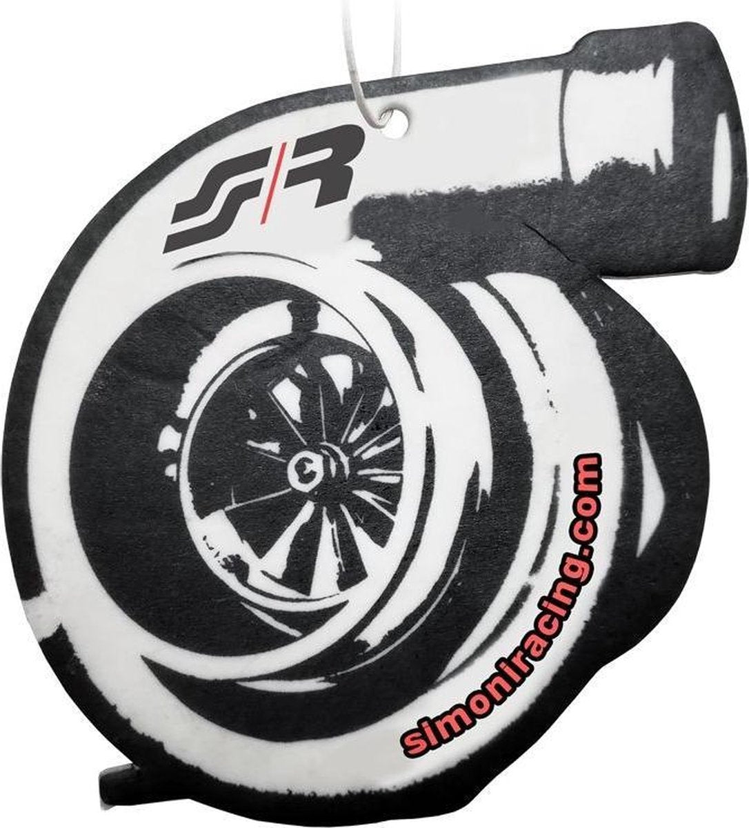 Simoni Racing Luchtverfrisser Turbo 9 X 8 Cm Vanille Zwart/wit