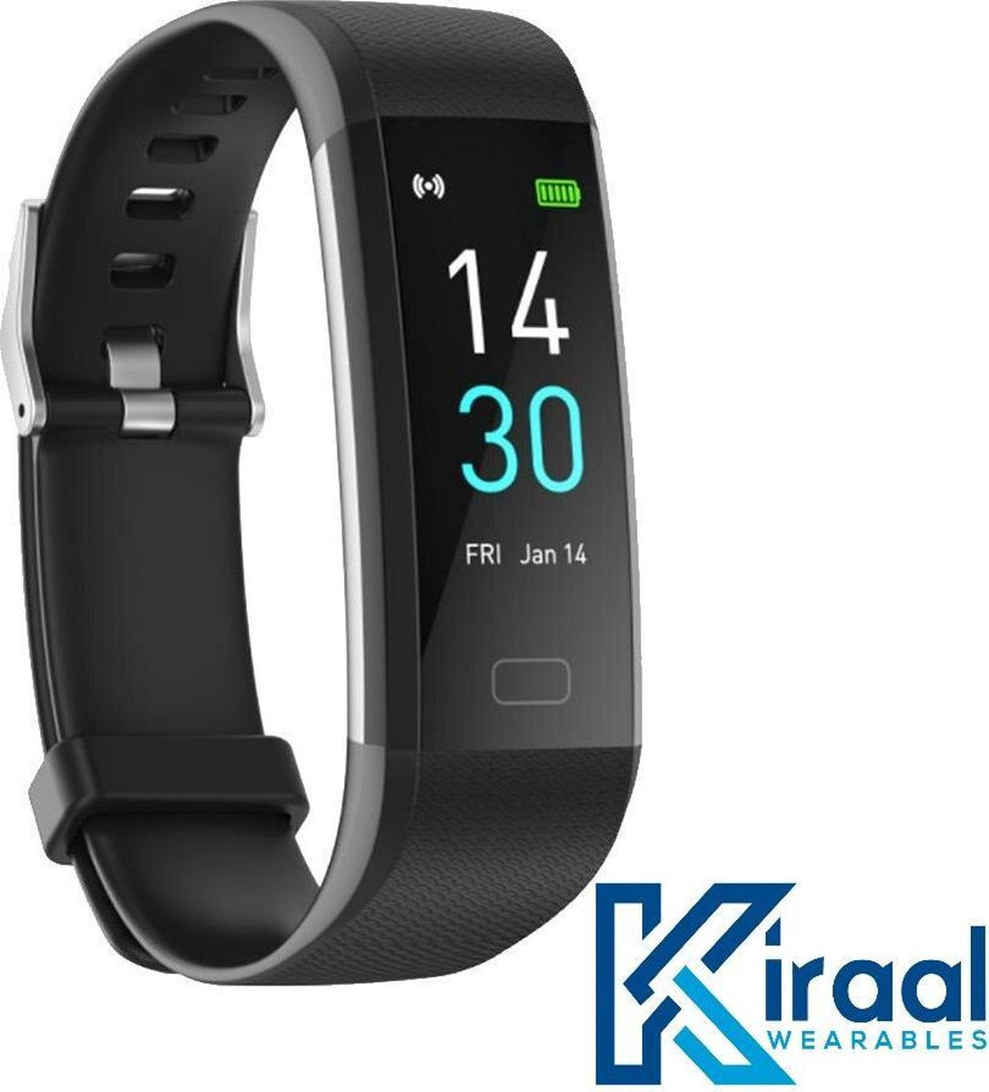 Kiraal Fit - Stappenteller - Activity Tracker - Temperatuurmeter - Bloeddrukmeter - Hartslagmeter - Smartwatch - Horloge - Heren - Dames