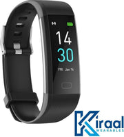 Kiraal Fit - Stappenteller - Activity Tracker - Temperatuurmeter - Bloeddrukmeter - Hartslagmeter - Smartwatch - Horloge - Heren - Dames