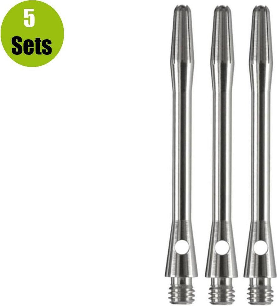 Aluminium Dart Shafts - Zilver - Medium - (5 Sets)