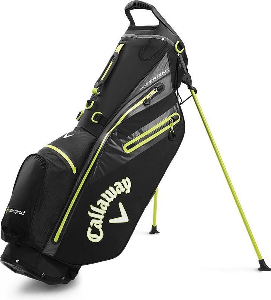 Callaway Hyper Dry C. Waterproof Standbag - Zwart Geel