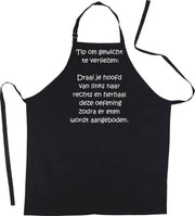 Mijncadeautje -Luxe - BBQ Schort "Tip om gewicht te verliezen"
