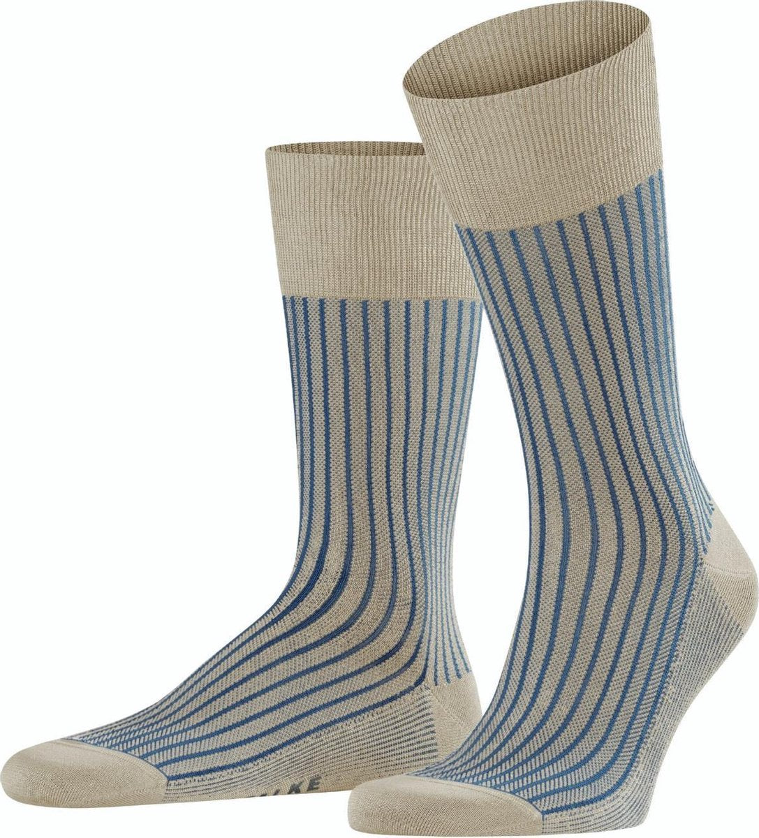FALKE Oxford Stripe Sokken Heren 13379 - Meerkleurig 4330 grit Heren - 41-42
