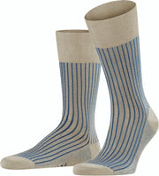 FALKE Oxford Stripe Sokken Heren 13379 - Meerkleurig 4330 grit Heren - 41-42