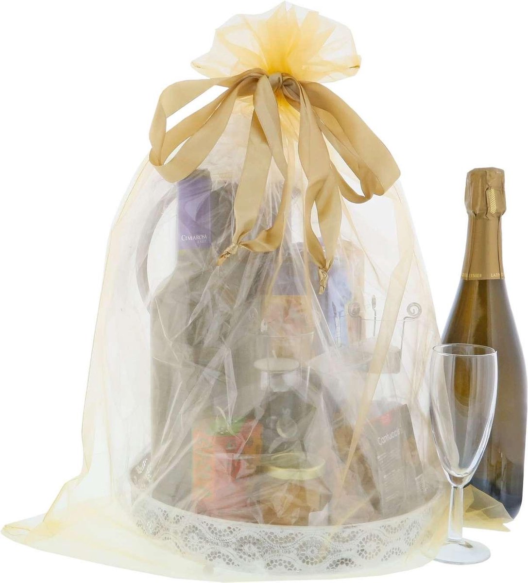 Shingyo 10 stuks Jumbo Organza Zakjes 50x65cm - Product Kleur: Goud