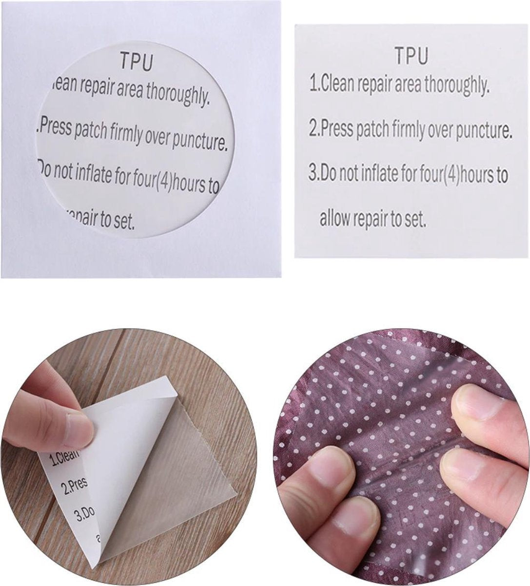 Hiden | Nylon Kleding Repair Patches - Kledingaccessoires - Reparatie - Waterdicht - Transparant | 2 stuks