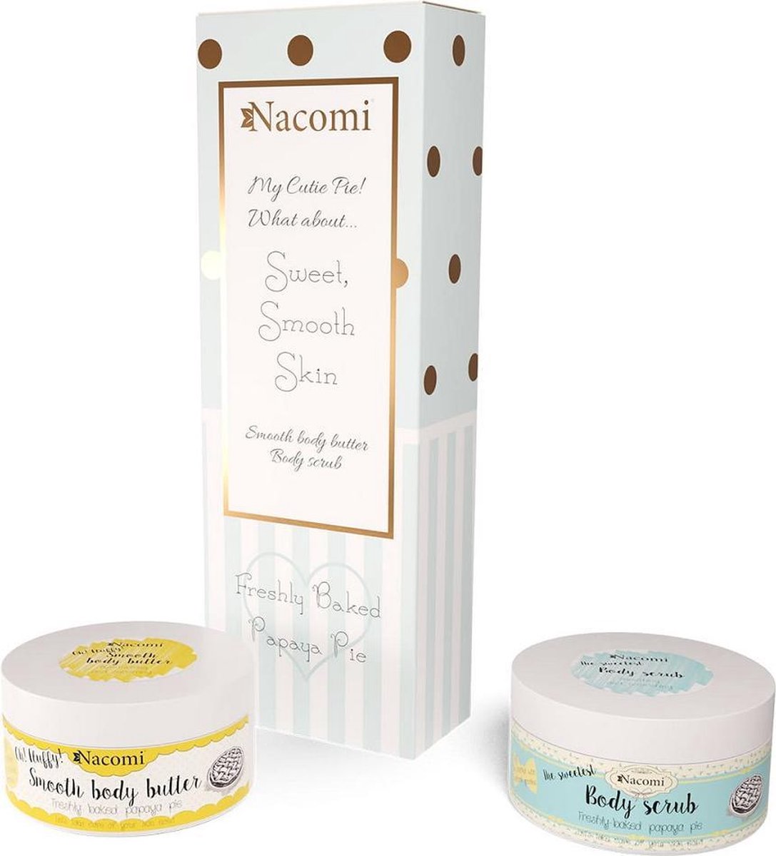 Nacomi Set - Papaya Body Scrub 200G + Body Butter 100G
