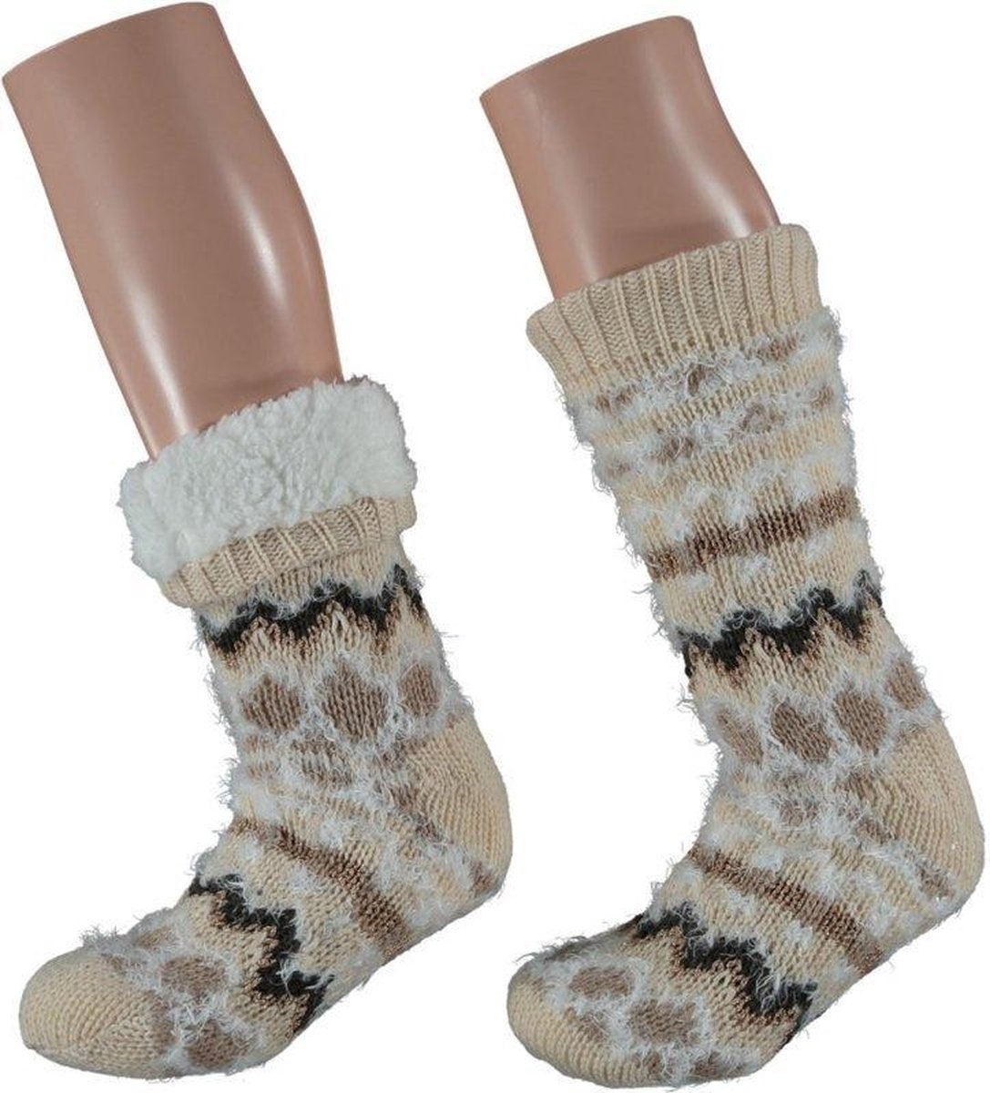 HomeSocks Antislip Cosy gebroken wit