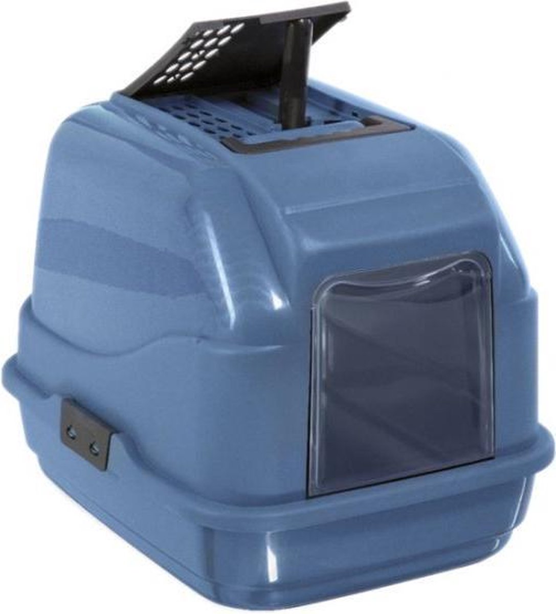 Imac kattenbak easy cat 2nd life blauw 50x40x40 cm