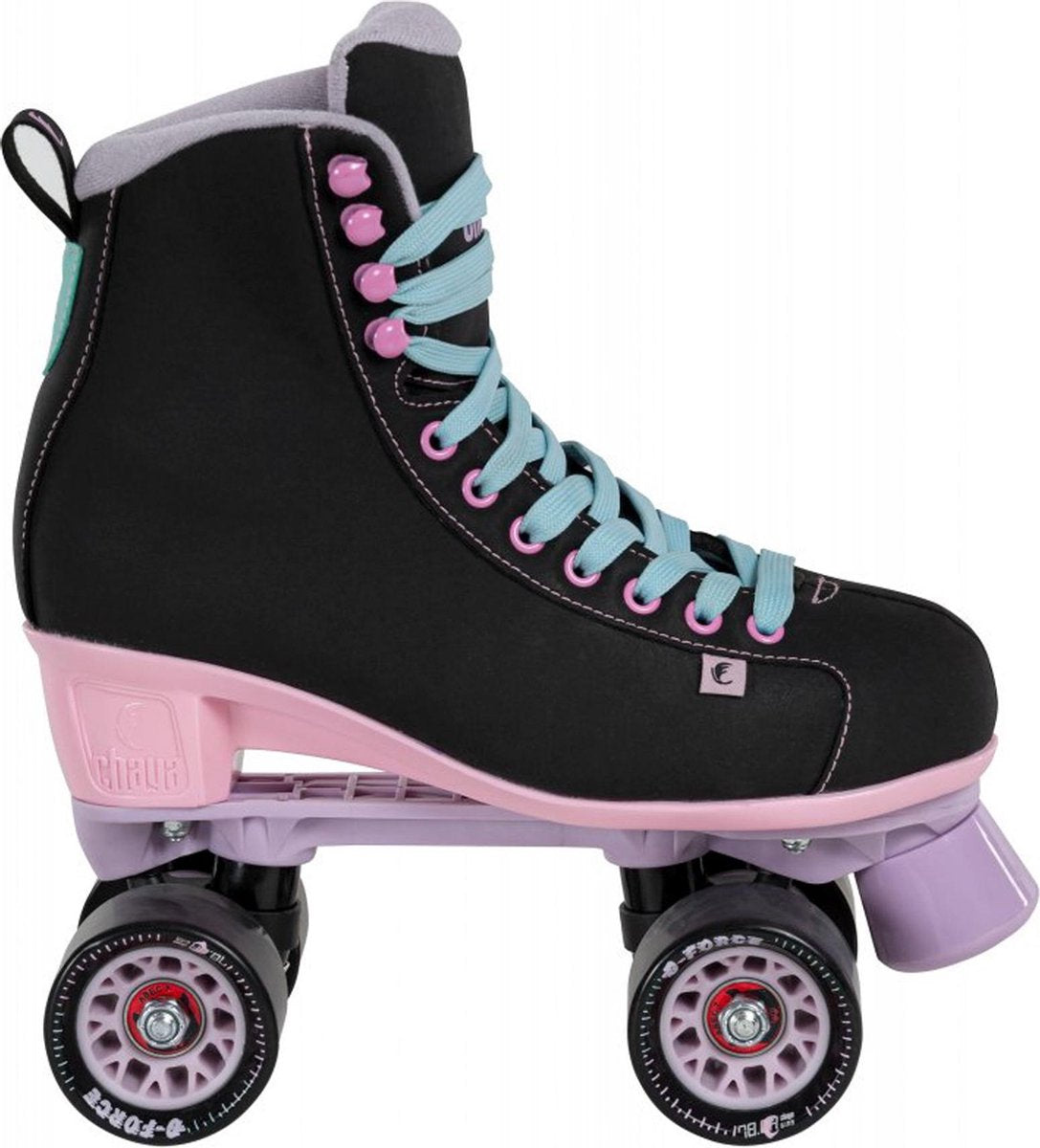 Chaya Rolschaatsen - Maat 42Volwassenen - Zwart/roze