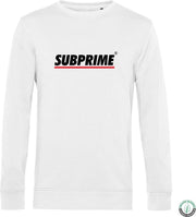 Subprime - Heren Sweaters Sweater Stripe White - Wit - Maat L