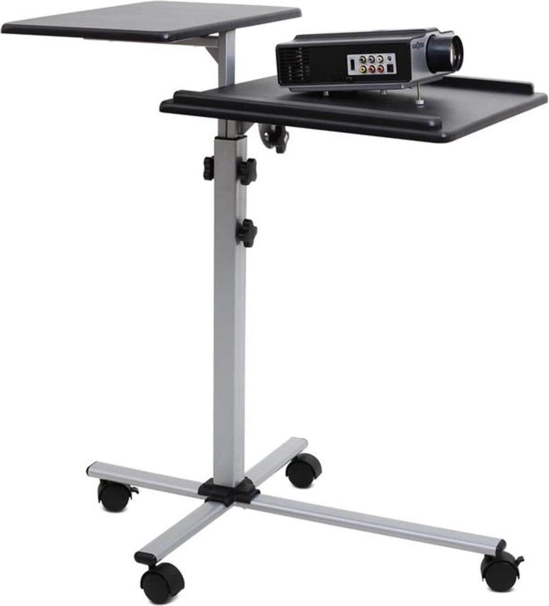 TS-2 beamertafel 2 opp. in hoogte verstelbare inst. rol