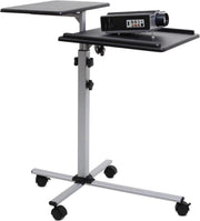 TS-2 beamertafel 2 opp. in hoogte verstelbare inst. rol