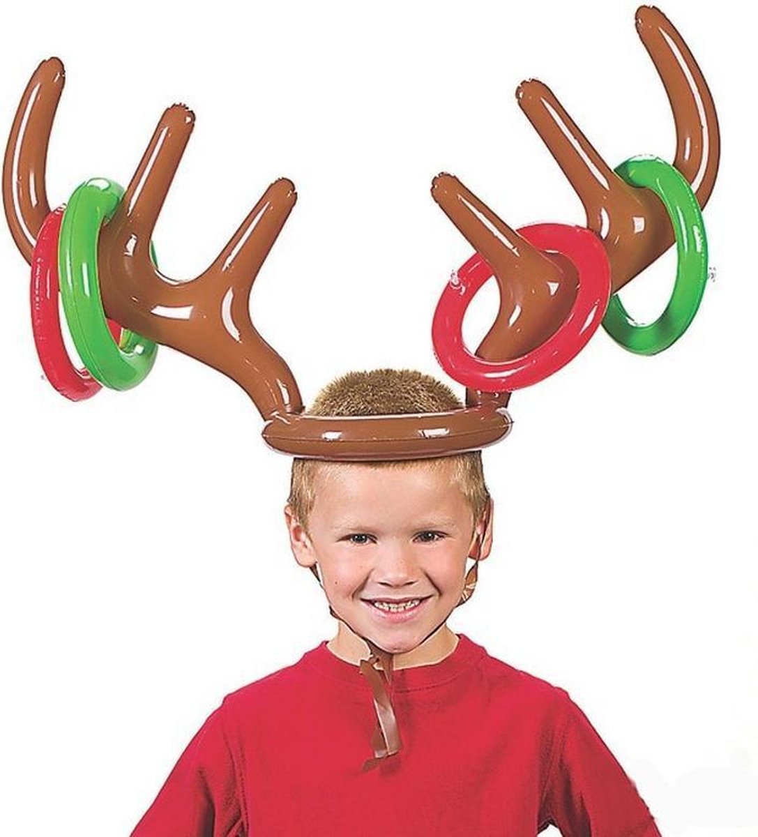 Kerstspel Rendier Ringwerpen - Kerst - Opblaasbaar