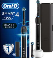 Oral-B Smart 4 4500 - Zwart - Elektrische Tandenborstel - Powered By Braun - 1 Handvat en 2 Opzetborstels