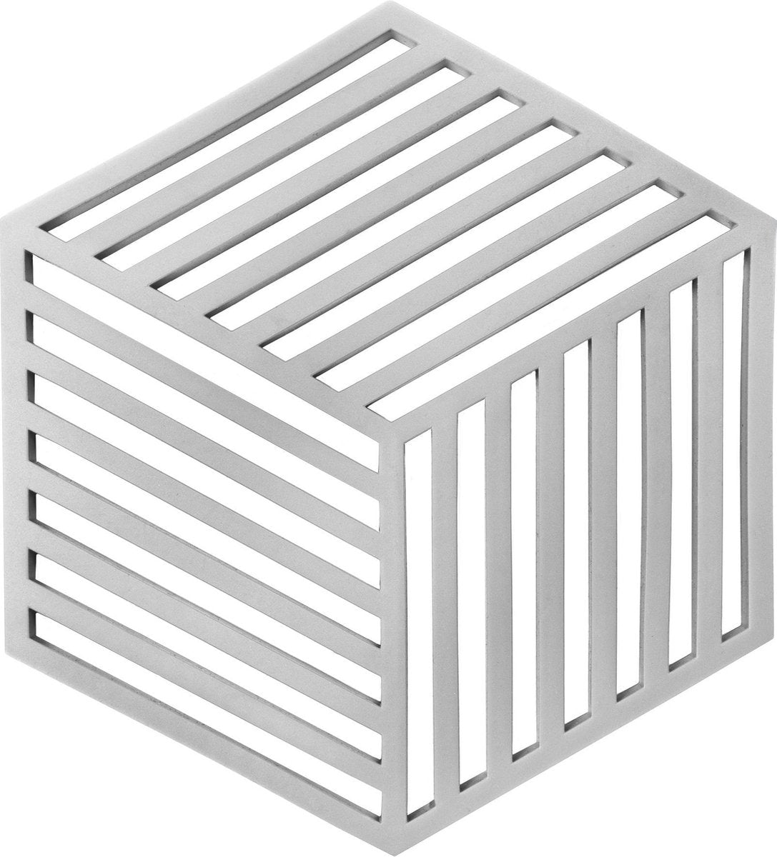Krumble Pannenonderzetter Hexagon / Pan onderzetter / Pannen onderzetter / Siliconen / Hittebestendig - Grijs