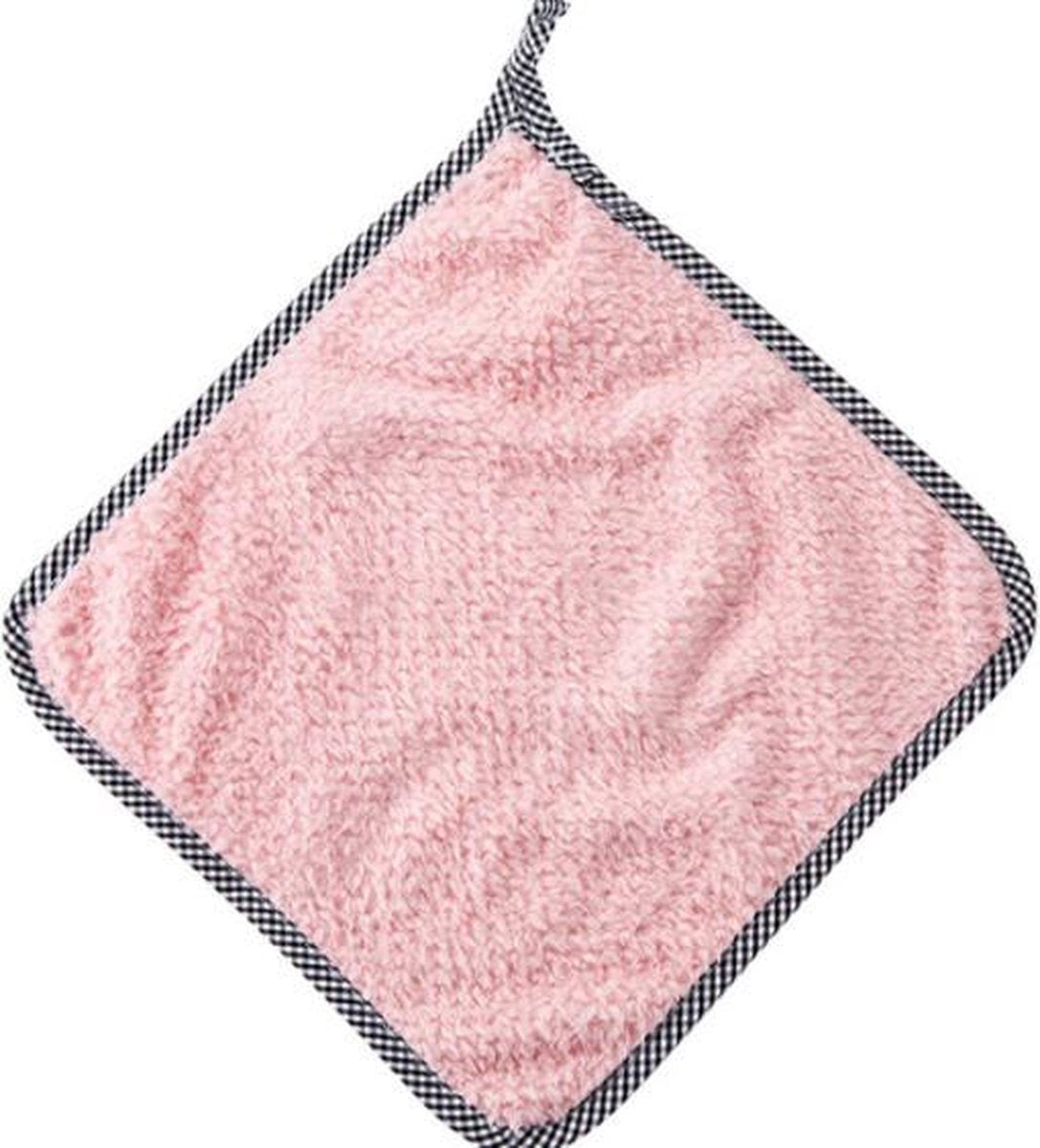 1 Stuk - Vaatdoek - Vaatdoekje - Huishoudelijke schoonmaakmiddelen - Keuken gadgets - Keuken accessoires - Schoonmaken - Zacht materiaal - Roze - Doek - Herbruikbaar - Microvezel - Kleurig - Theedoek - Autodoek