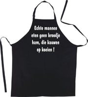 Mijncadeautje Luxe Schort Mannen eten geen broodje ham
