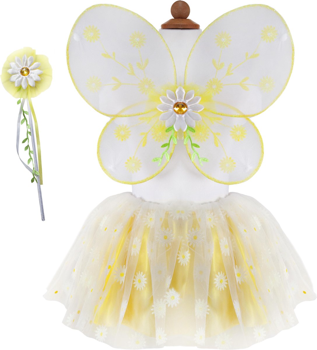 Great Pretenders Daisy Set - Wings & Skirt & Headband / 4-7 years