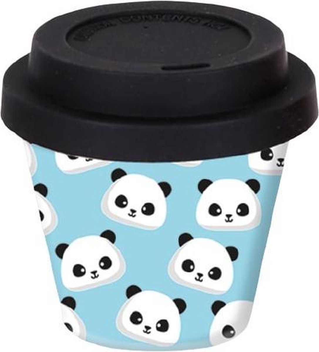 I-drink Thermosbeker Panda 90 Ml Bamboe Blauw/zwart