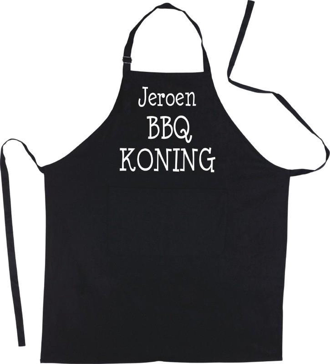 Mijncadeautje Luxe schort BBQ Koning met voornaam