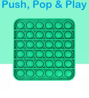 Pop It - Fidget Toys - Pop It Fidget Toy - Vierkant Groen