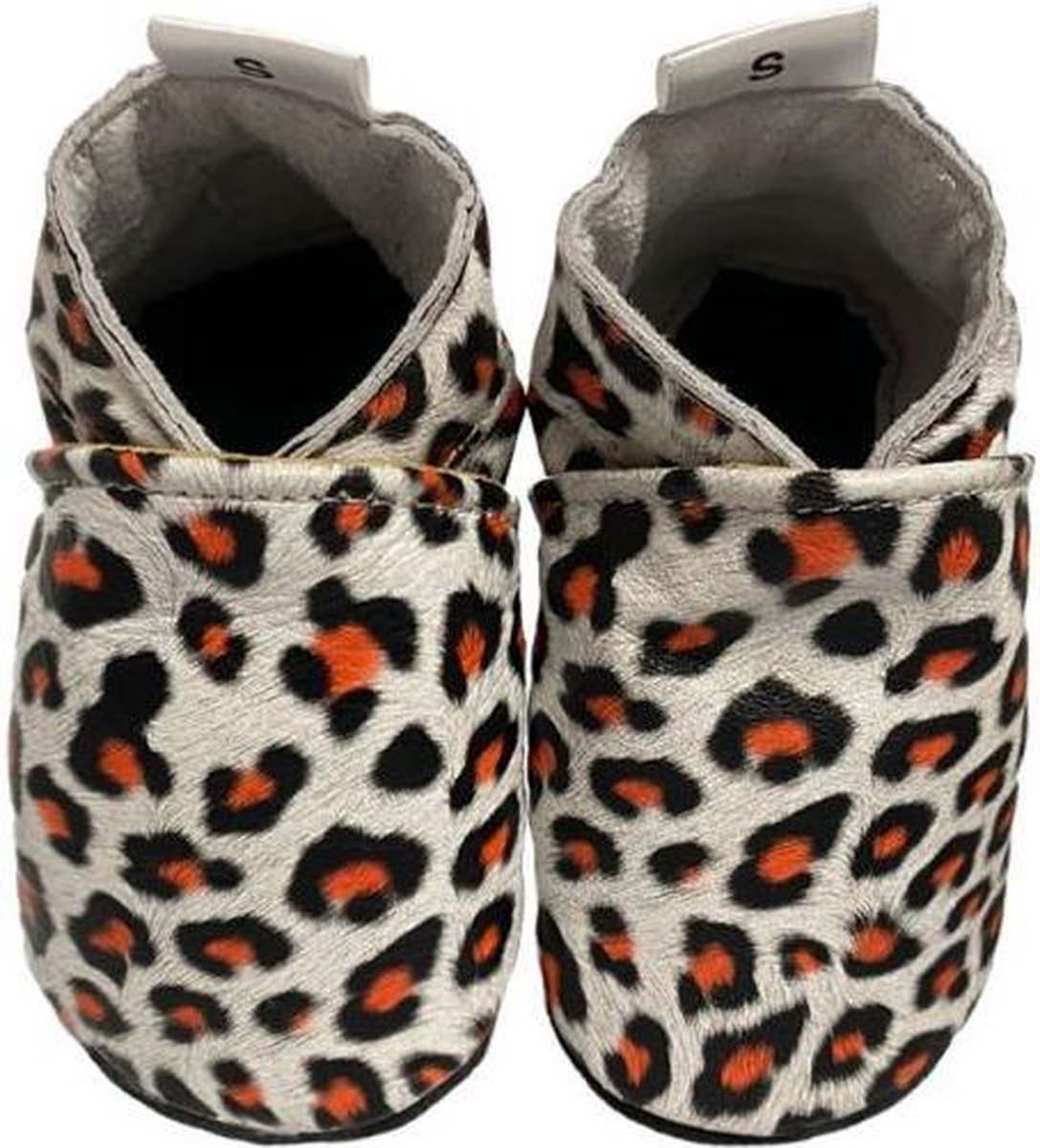 BabySteps slofjes White Leopard maat 24/25