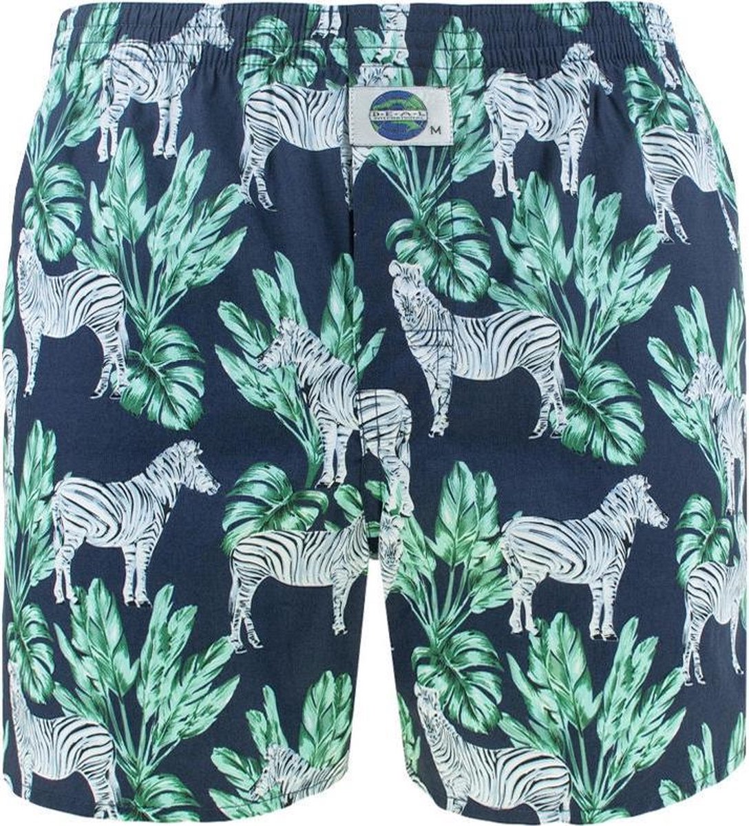 boxershort zebra blauw
