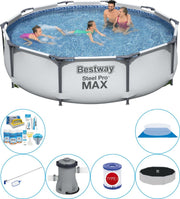 Zwembad Combinatie Set - Bestway Steel Pro MAX Rond 305x76 cm