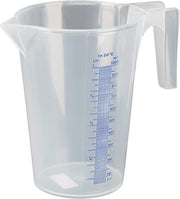 Maatbeker met schenktuit en maatverdeling - 1 liter