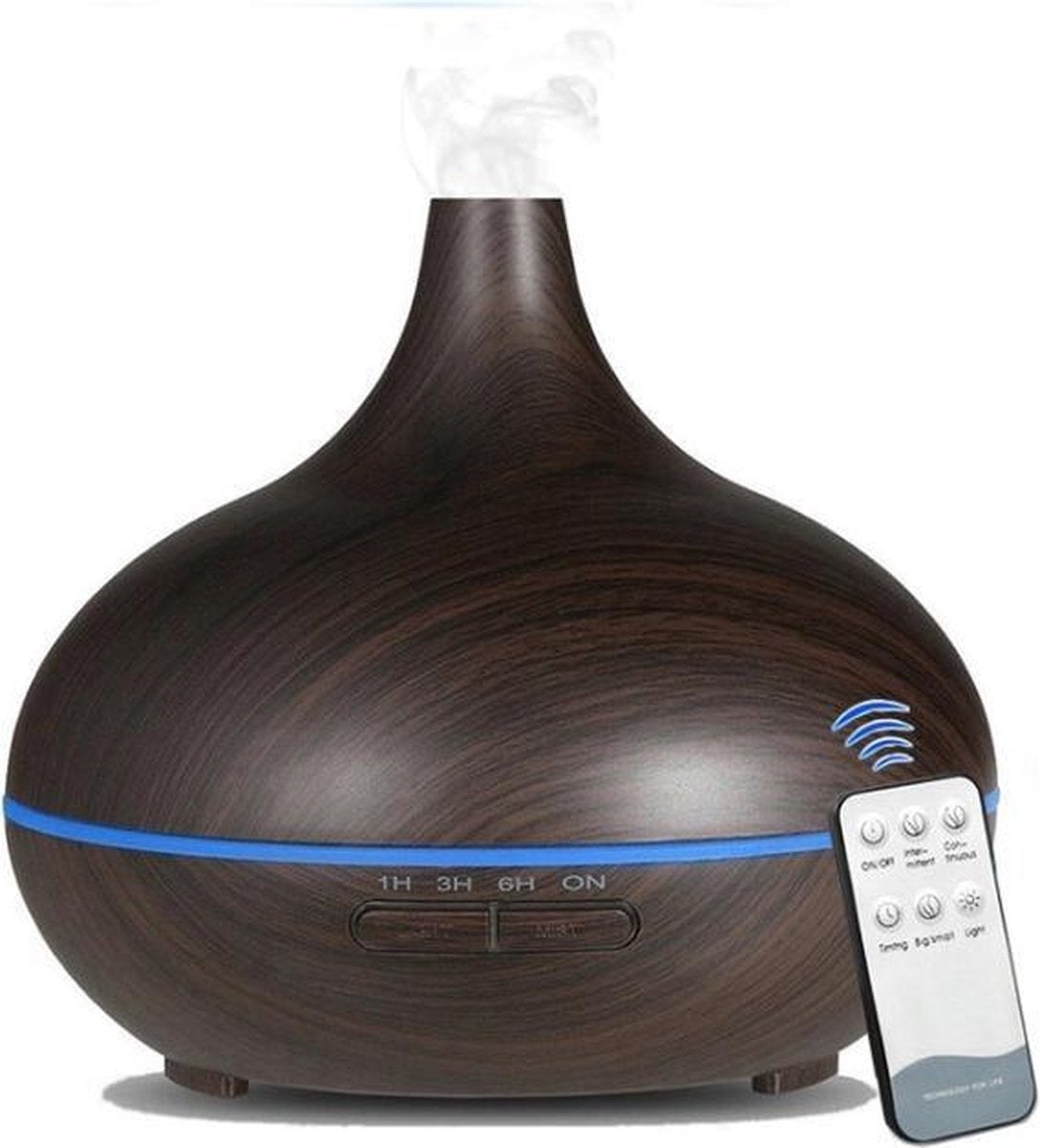 Itagala Aroma diffuser | Met afstandsbediening  | Donkerbruin