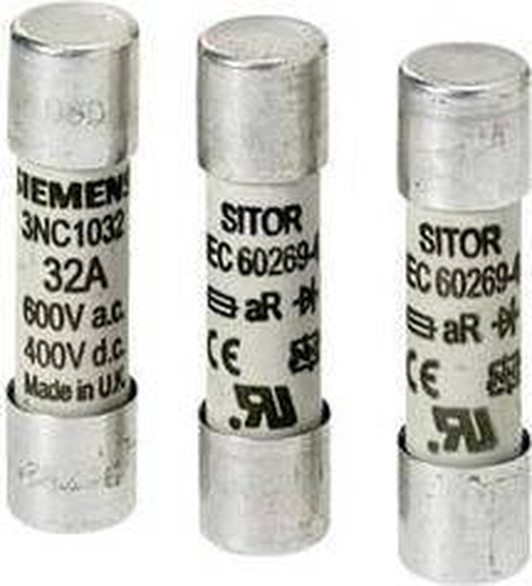 Siemens 3NC1020 Cilinderzekeringsinzetstuk 20 A 600 V