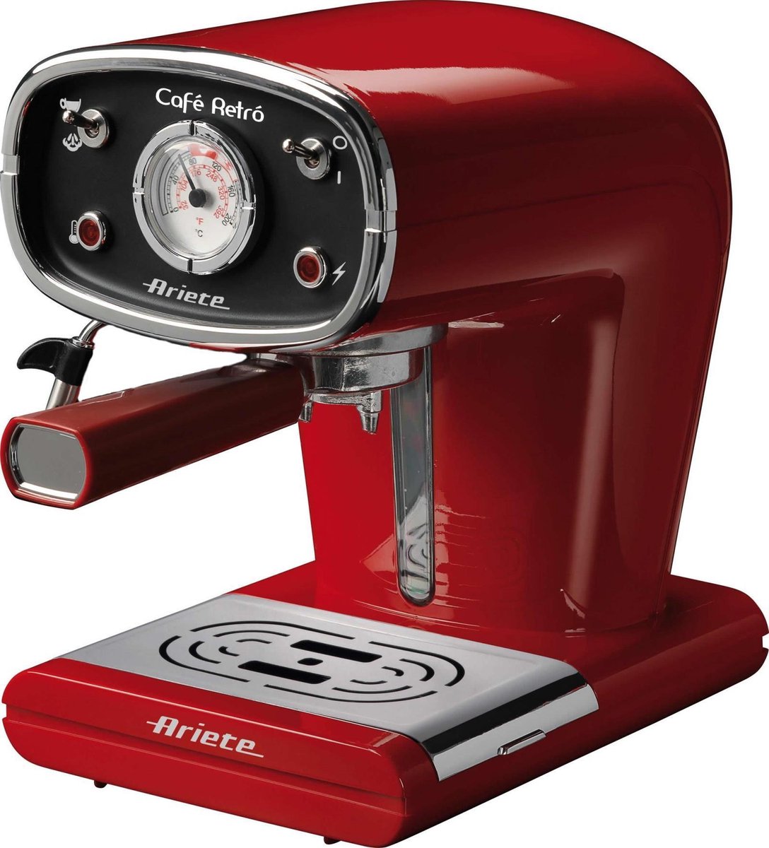 Ariete 1388 Espresso Pistonmachine - Rood